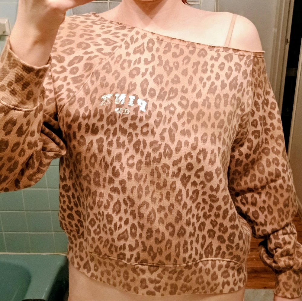 PINK off the shoulder sweater